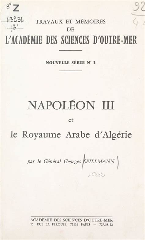 Napoléon iii et le royaume arabe d'algérie. - Textbook of physical diagnosis history and examination.