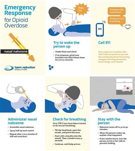 Naloxone Protocol Updated 9/28/2021 Page 2 of 3 NARCAN ® Naloxone HCl 2 mg/0.1 ml Nasal Spray* Dispense #1 Box SIG: Call 911. Do not prime. Spray into nostril upon signs of opioid overdose. May repeat in 2-3 minutes in opposite nostril if no or minimal breathing and responsiveness, then as needed (if doses are available) every 2-3 minutes.. 