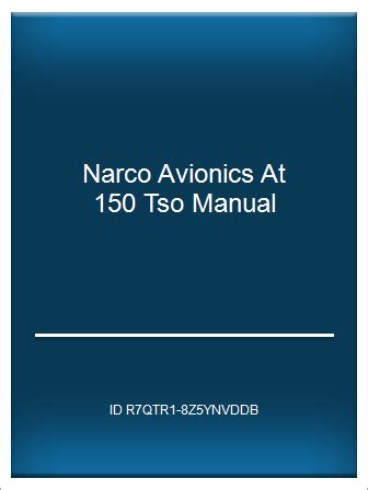 Narco avionics at 150 tso manual. - Godzilla - monstruos y color -.
