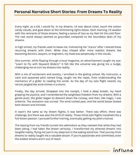 Narrative Short Story Examples