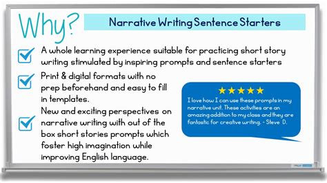 Narrative sentence starters. .  ⭐ Short Story Rubric A clear assessment ...