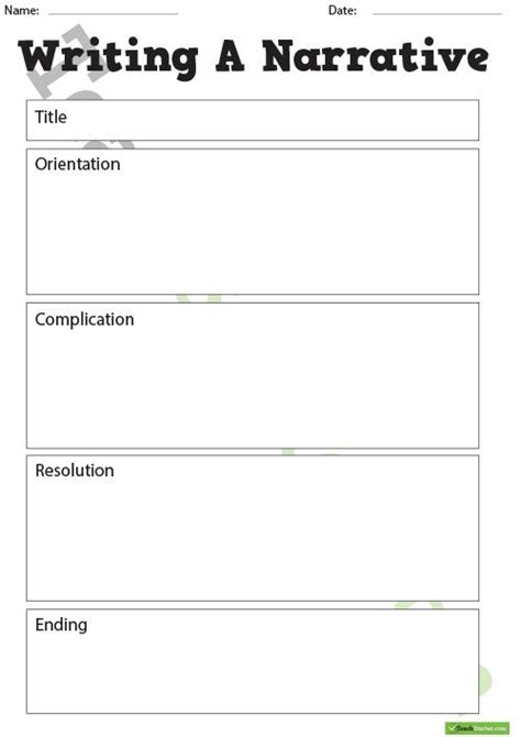 Narrative template