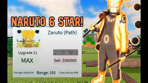 Naruto 6 star astd. Sky God is a 6-star unit based on Enel, he is the main antagonist from the anime One Piece during the Skypiea Arc. He can only be obtained from the Hero Summon in Banner Z with a 1% chance. Troops sell for half their cost of deployment plus upgrades. Leader: Units with the Electric enchant gain (Attack Boost +15%). Brutes Speedster FInal Bosses Godlike Power Godly Sky God's shocked facial ... 