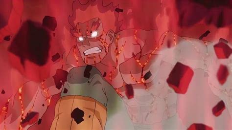 Naruto Saves Guy By Stops Eight Gates Effect, Naruto and