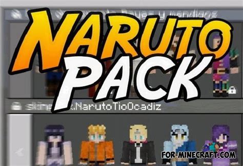 Naruto minecraft skin pack.  Transform yourcharacter into your favorite Naruto characters ...