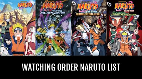 Naruto series in order. 