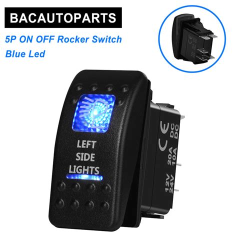 Narva Off/On Rocker Switch with Blue LED