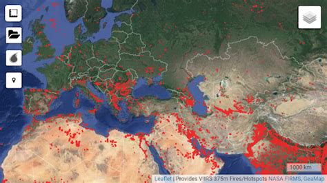 Nasa fire map europe.  More information at: https://earthdata.  Users c...