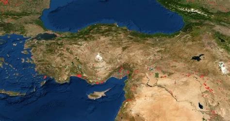 Nasa fire map turkiye