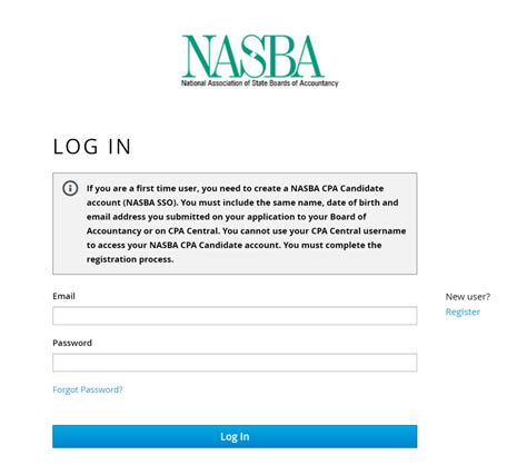 Nasba login nts.  Password * Login Quick Links About NASBA Contact Us ...