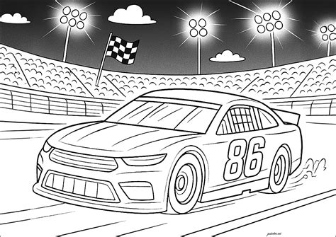 Nascar Coloring Book