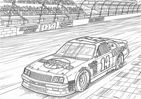 Nascar Coloring Page