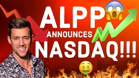 Name change was announced today by Finra, taking ALPP 1 step closer to the Nasdaq!!! Great news for the shareholders. Bad news for the shortists! :) Reply Like (3) Joris Gijzendorffen.