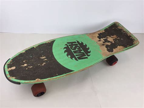 Vintage Nash Skateboard Long Board XR Z2 Pink Palm Trees Neon 80s C