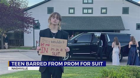 Nashville student barred from prom for wearing suit getting private prom