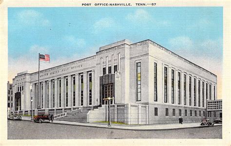 Nashville tennessee post office. Jackson Square Post Office. 108 Administration Rd Oak Ridge, TN 37830 View detail; Woodbine Post Office. 4112 Nolensville Pike Nashville, TN 37211 View detail; West Post Office. 4501 Charlotte Ave Nashville, TN 37209 View detail 