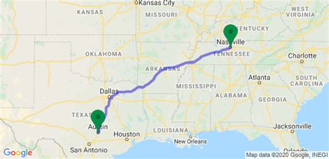  The journey between Nashville, TN Airport (BNA-Nashville Intl.) and Austin, TX Airport (AUS-Austin-Bergstrom Intl.) is a quick one, taking on average 2 hours and 16 minutes. Close your eyes and relax or enjoy the view out of the window. . 