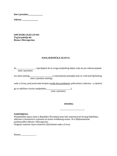 Nasljednicka izjava pdf. com.  Latest news coverage, email, free stock quotes,...