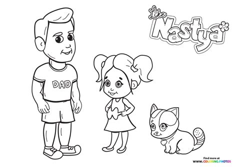Nastya Coloring Pages