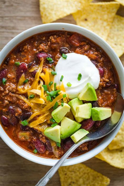Natasha%27s kitchen chili recipe. Chicken Chili is the ultimate cozy comfort food and a recipe you’ll have on repeat in Fall. It also reheats well so it’s a great make-ahead recipe for meal p... 