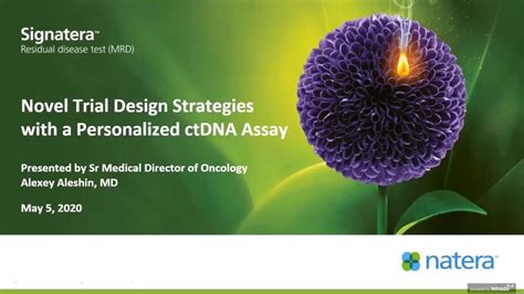 Natera oncology. Circulating tumor DNA (ctDNA) detection indicates the presence of molecular residual disease (MRD), identifying recurrence earlier than standard approaches. Key … 