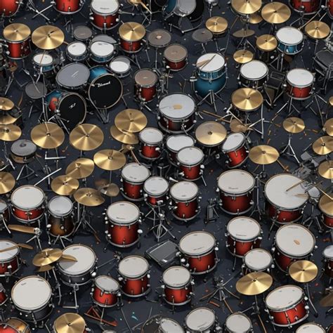Nathan drum kit.  One house kit of synthesized drums.  Nathan's new drum kit...