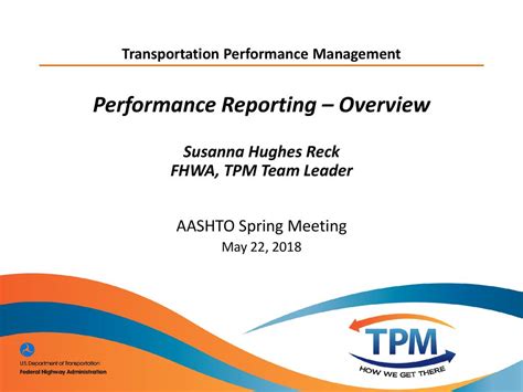 National - Reporting - Transportation Performance Management