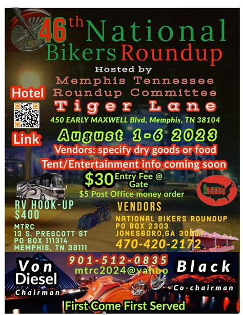 National Bikers Roundup 2023 Location