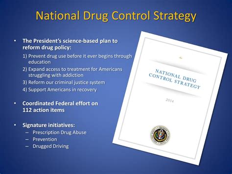 National Drug Control Policy