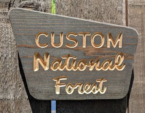 National Forest Sign Personalized National Forest Sign Etsy