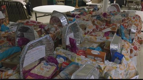 National Grid employees drop off meal donations