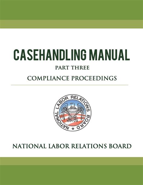 National Labor Relations Board Casehandling Manual Part Three Compliance Proceedings