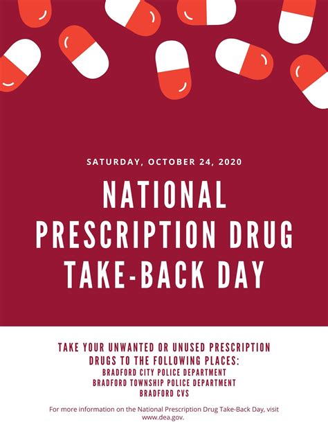 National Prescription Drug Take Back Day on Saturday