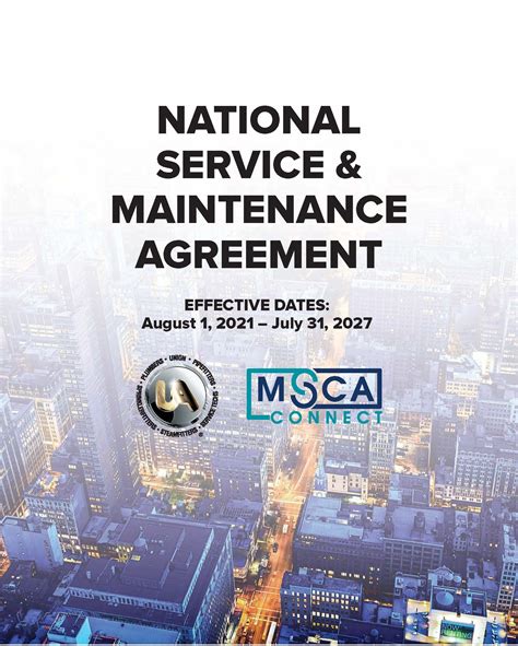 National Service and Maintenance Agreement - Mechanical …