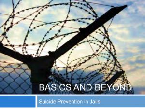 National Standards for Jail Suicide Prevention