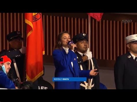 National anthems at UBS Arena - Nicole Raviv 11/21/21. New York ...