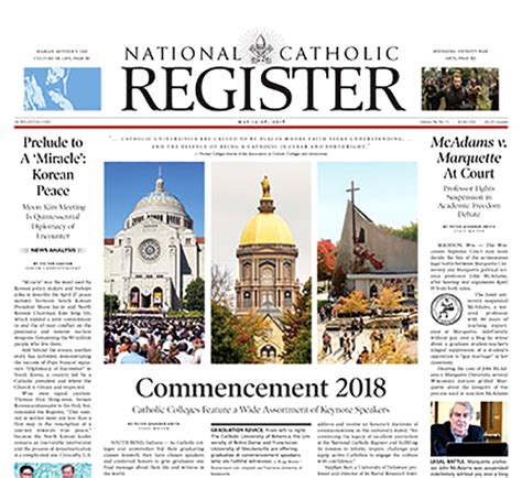 National Catholic Register. A Service of EWTN News, Inc. EWTN News, Inc. is the world's largest Catholic news organization, comprised of television, radio, print and digital media outlets ...