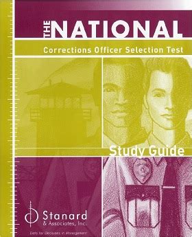 National corrections officer selection test manual. - Basic statistics for behavioral science textbook study guide.