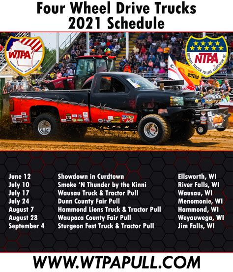 National tractor pullers association schedule. About the National Tractor Pullers Association. The NTPA is the sport’s oldest and most respected truck and tractor pulling sanctioning organization. Governed by a board of directors, the NTPA is managed by World Pulling International (WPI), an independently owned entity. 