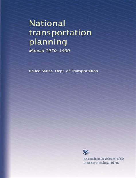National transportation planning manual 1970 1990 by united states dept of transportation. - Repair manual for 1977 johnson outboard.