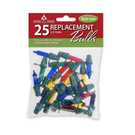 National tree company replacement light string.  3 volts.  These 25 UL, 2. 5 volt...