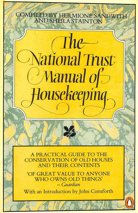 National trust manual of housekeeping 2006. - Solution manual of dayag advanced accounting.