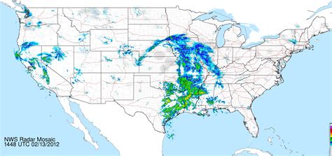 The page opens to a national composite radar image, from which you can zoom into your area, or you can select to view a single radar site. Features of the new interactive page include: High resolution radar images with more frequent updates; Additional types of radar data; Additional FAA Terminal Doppler radars at select airports. National weather service radar doppler