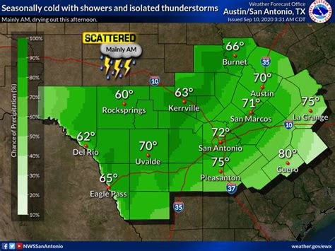 National weather service san antonio radar. Detailed Forecast. Mostly clear, with a low around 34. North wind 5 to 10 mph. Sunny, with a high near 57. North wind around 5 mph becoming southeast in the afternoon. Clear, with a low around 36. Southeast wind around 5 mph becoming southwest after midnight. Sunny, with a high near 68. 