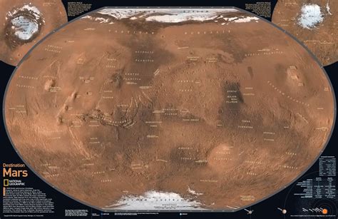 Full Download National Geographic Destination Mars 2 Sided Wall Map 3125 X 2025 Inches By National Geographic Maps  Reference