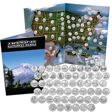Download National Park Quarters Collectors Quarter Folder 20102021 50 States District Of Columbia  Territories By Not A Book