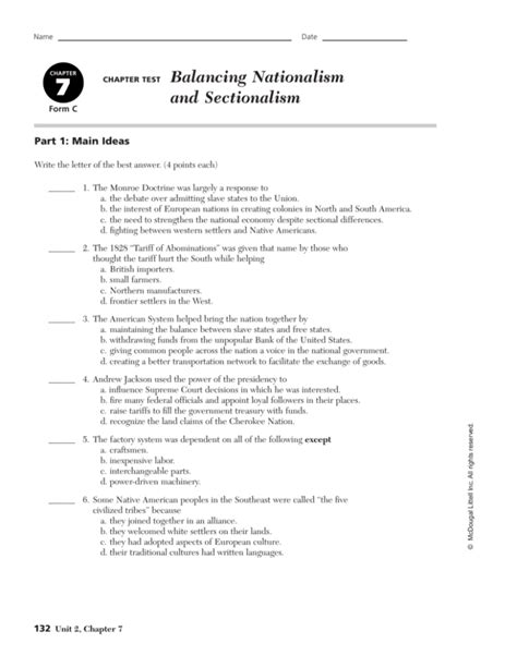 Nationalism and sectionalism study guide answer. - Guide du laboratoire étudiant ccna eigrp.