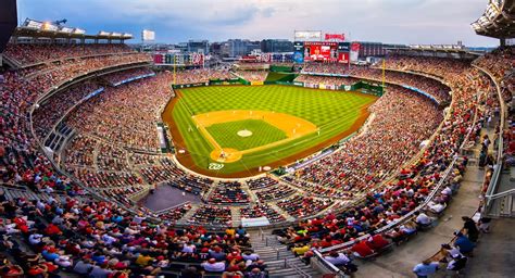 Nationals park washington. How Nationals Park and its new neighbor are re-energizing D.C.’s southern peninsula. Pat Tangen / August 16, 2018. Major League Baseball’s All-Star Game returns to Washington, D.C. this year, the first time since 1969. Fans of America’s pastime will roll into Navy Yard, the District’s southern neighborhood the Nats call ... 