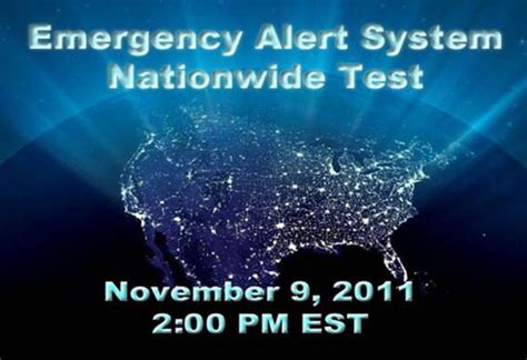 Nationwide emergency alert test set for Wednesday morning