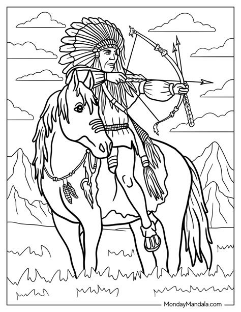 Native American Coloring Book